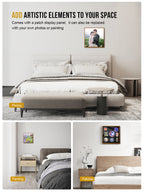 1TG Wooden Hidden Concealment Shelf 01 | Secret Storage with Photo Frame & Patch Display