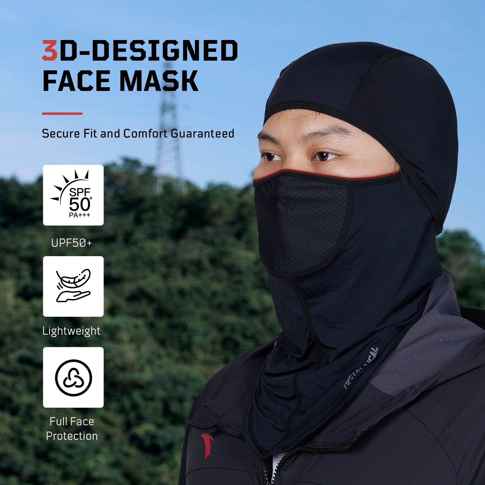 1TG Summer Balaclava Full Face Mask 02 丨Full Face Protection &UV protection
