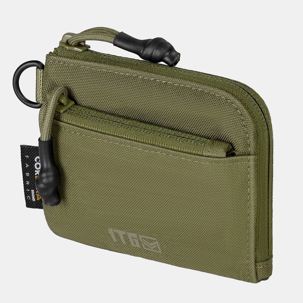 1TG EDC Coin Pouch Minimalist Wallet | With Belt clip & 500D CORDURA