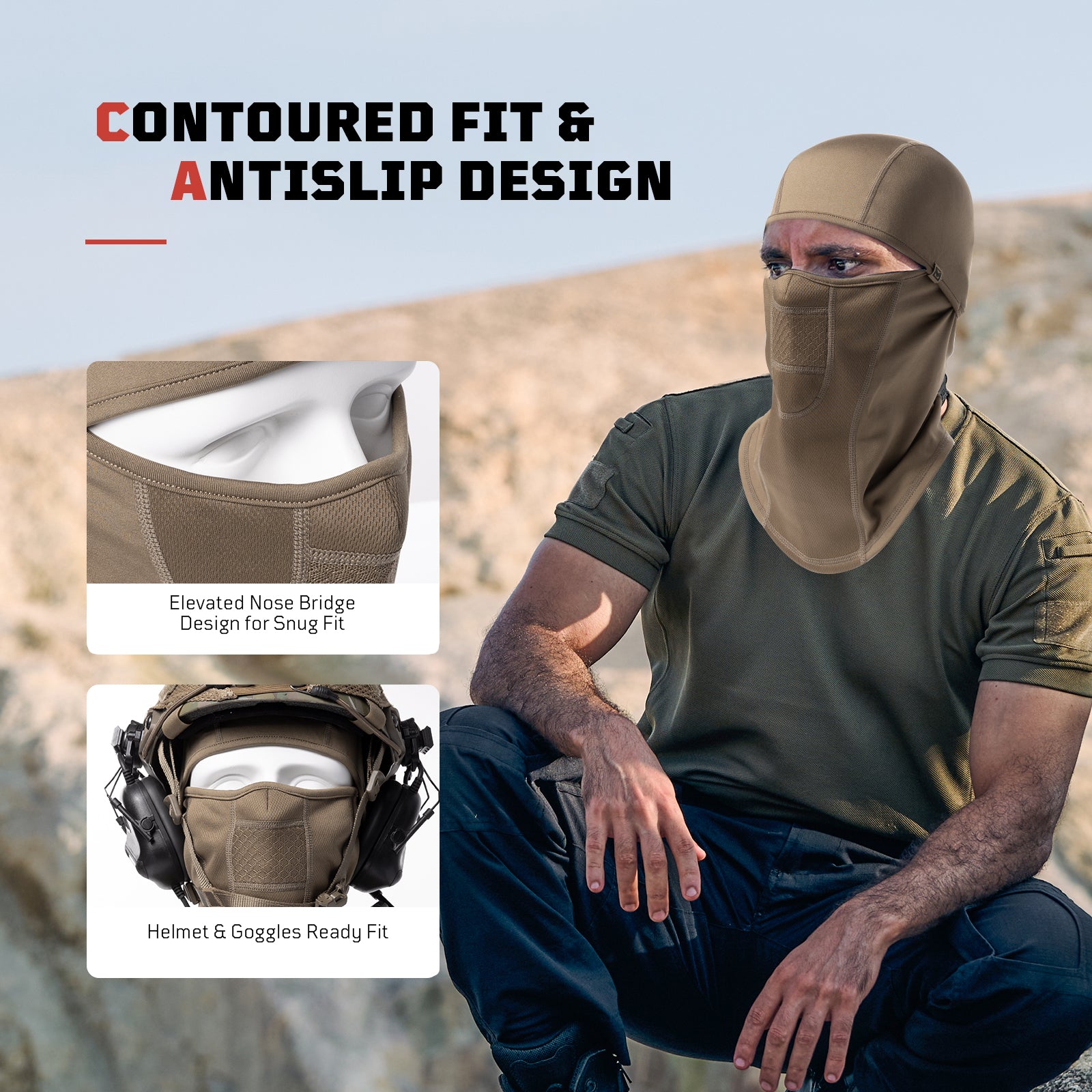 1TG Full Face Cycling Mask | Balaclava for Biking, Skiing & Motorcycle