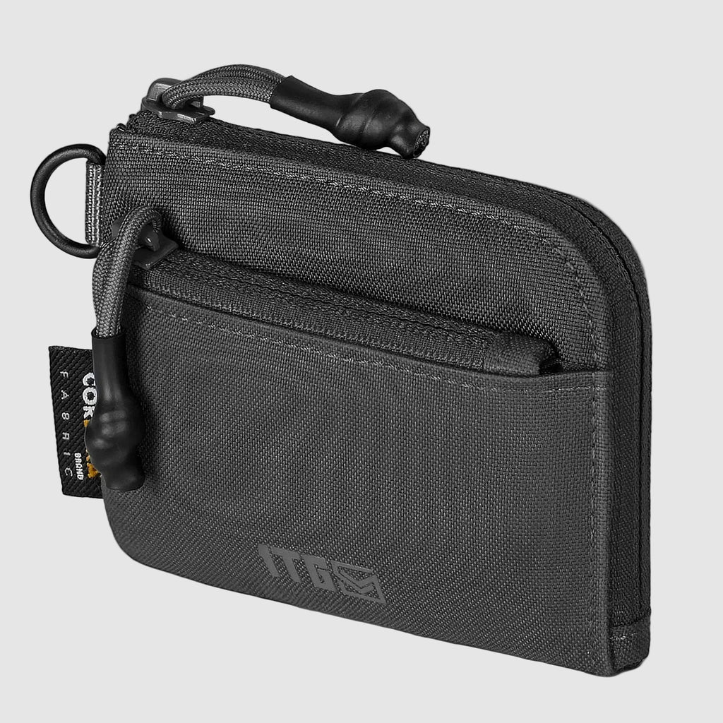 1TG EDC Coin Pouch Minimalist Wallet | With Belt clip & 500D CORDURA