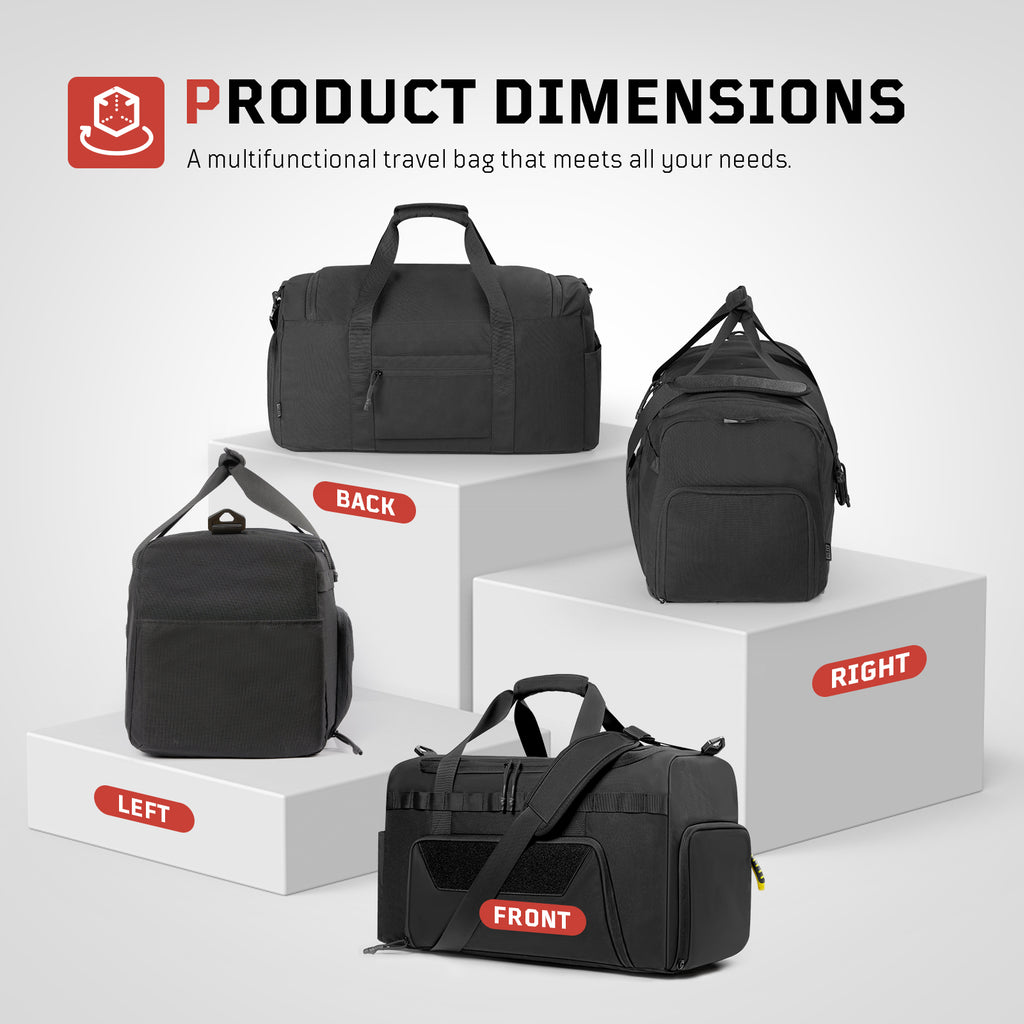 1TG Unisex Gym Bag For Travel  |  With Shoe Compartment&Adjustable straps