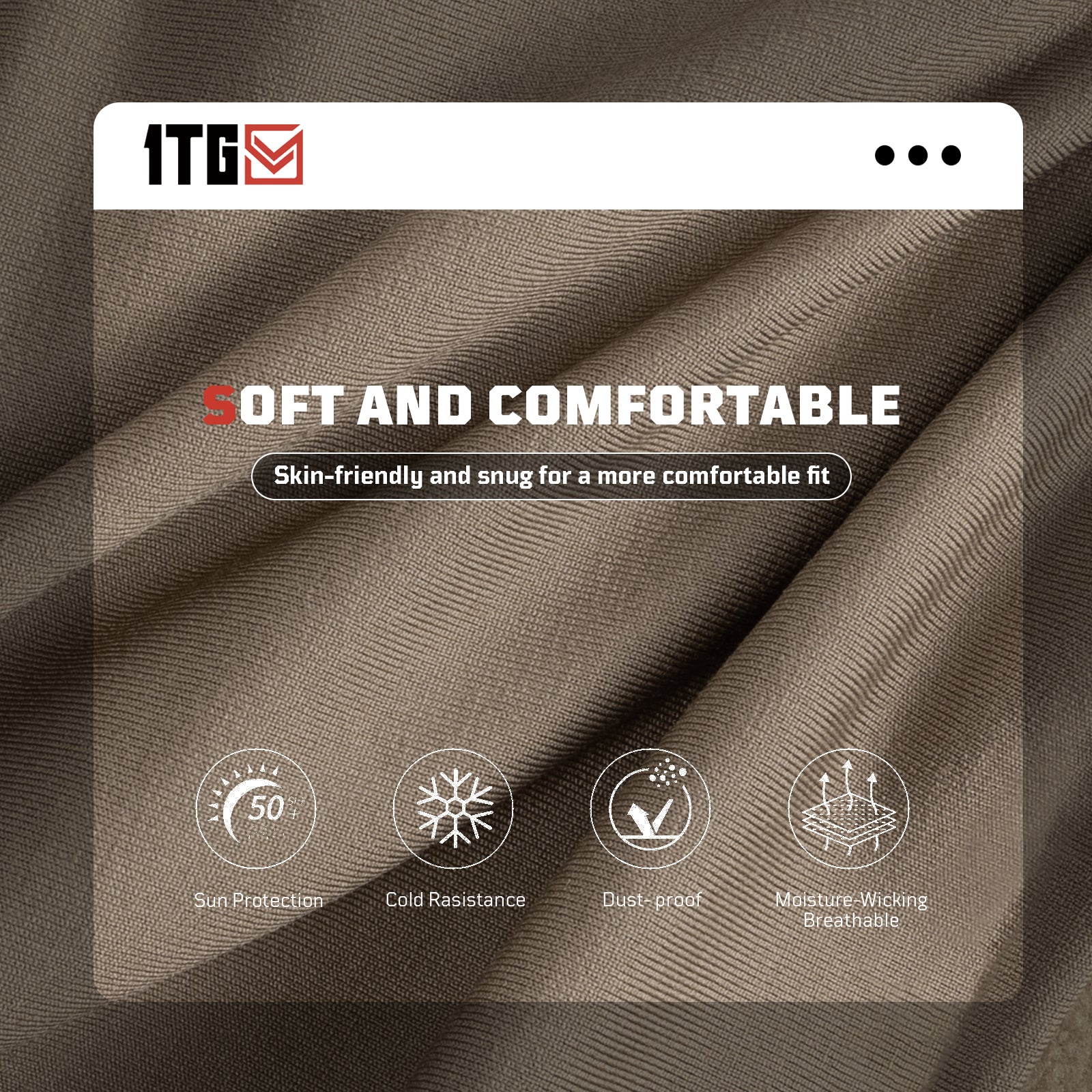1TG Full Face Cycling Mask | Balaclava for Biking, Skiing & Motorcycle
