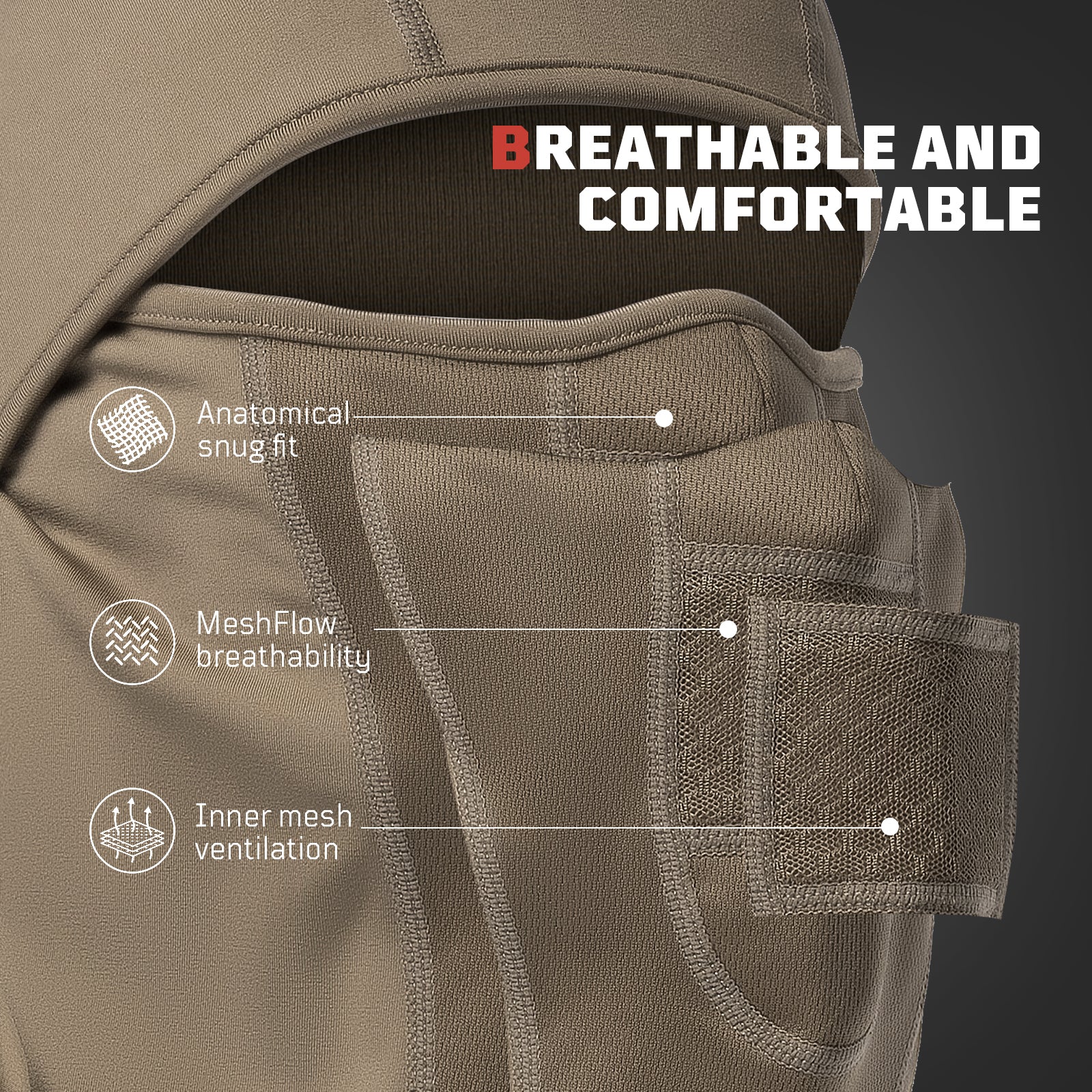 1TG Full Face Cycling Mask | Balaclava for Biking, Skiing & Motorcycle
