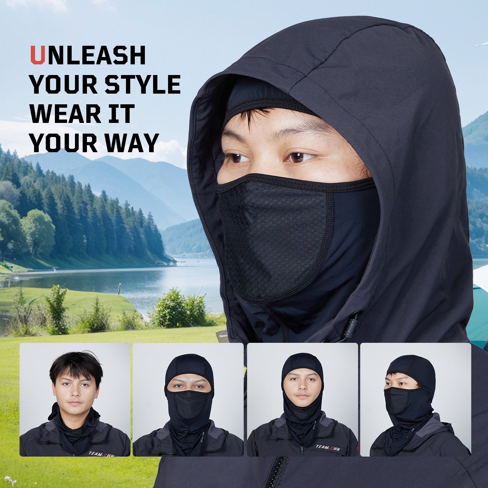 1TG Summer Balaclava Full Face Mask 02 丨Full Face Protection &UV protection
