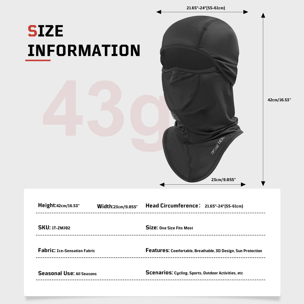1TG Summer Balaclava Full Face Mask 02 丨Full Face Protection &UV protection