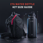 1TG 32oz Magnetic Water Bottle Set | Stainless Steel Bottle & 3 Lids