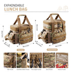 1TG Insulated Reusable Lunch Bag | Expandable from 18L to 24L, Double-Layer Design & Leak-Proof