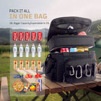 1TG Insulated Reusable Lunch Bag | Expandable from 18L to 24L, Double-Layer Design & Leak-Proof