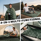 1TG 3M Thinsulate  380T Camping Blanket | With Snap Buttons & Water resistant