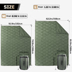 1TG 3M Thinsulate  380T Camping Blanket | With Snap Buttons & Water resistant
