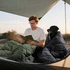 1TG 3M Thinsulate  380T Camping Blanket | With Snap Buttons & Water resistant