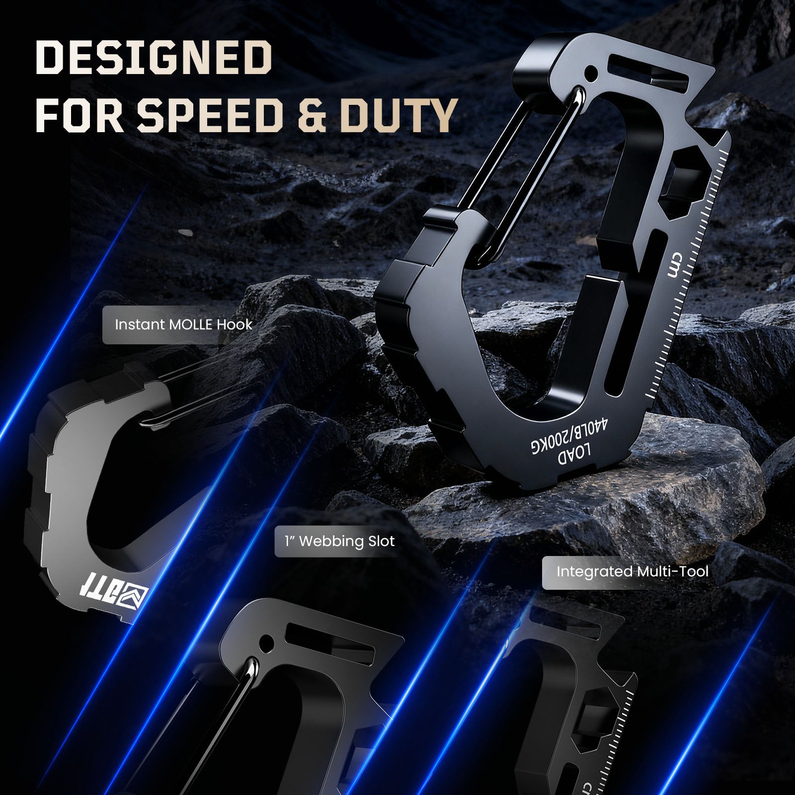 1TG Multi-functional Heavy Duty Carabiner