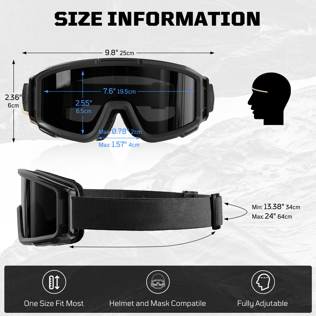 1TG Tactical Safety Goggles 02 | Impact-resistant, anti-fog & full-coverage