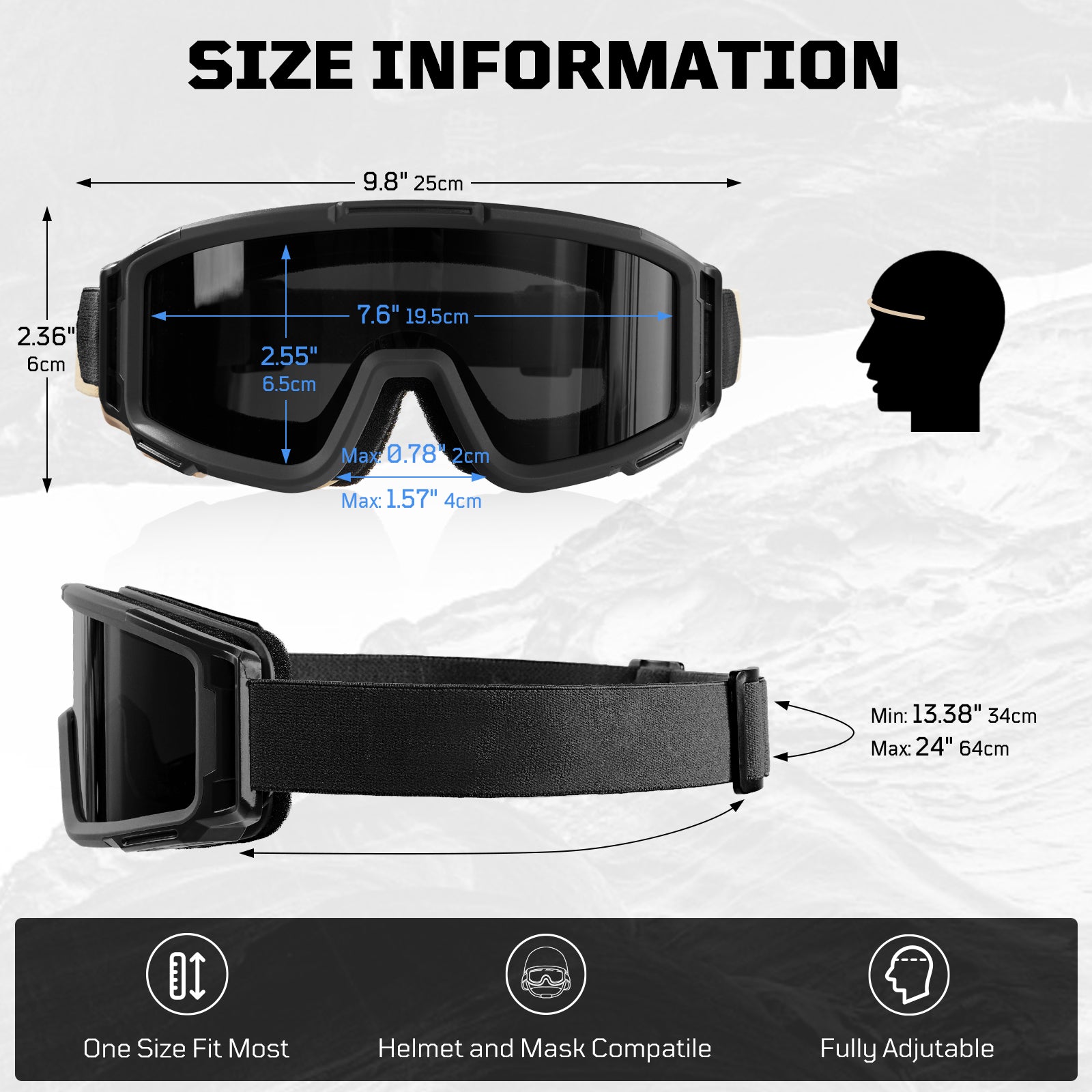 1TG Tactical Safety Goggles 02 | Impact-resistant, anti-fog & full-coverage