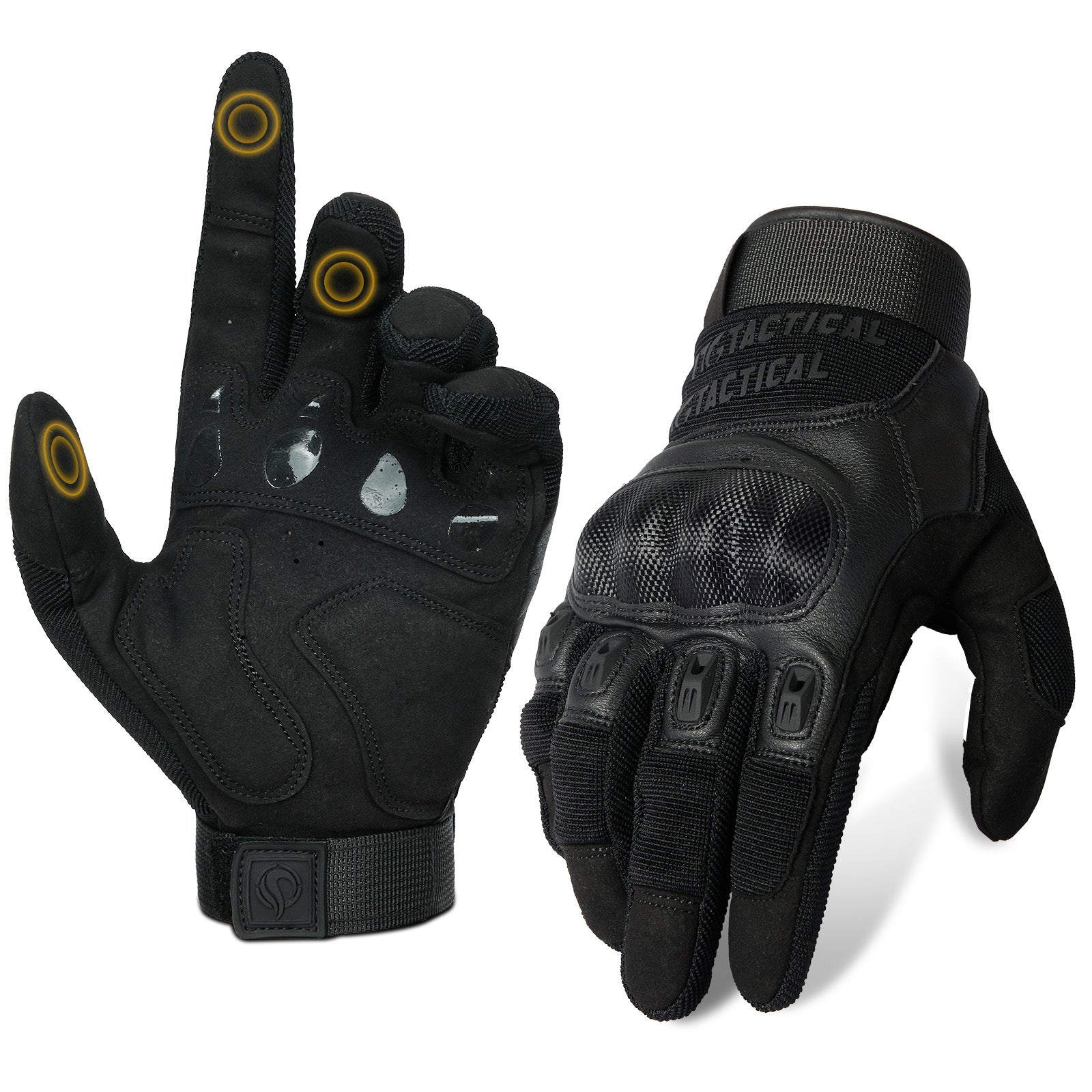 1TG Motorcycle Gloves 01 | Adjustable Wrist Opening, Touchscreen & PVC Protection