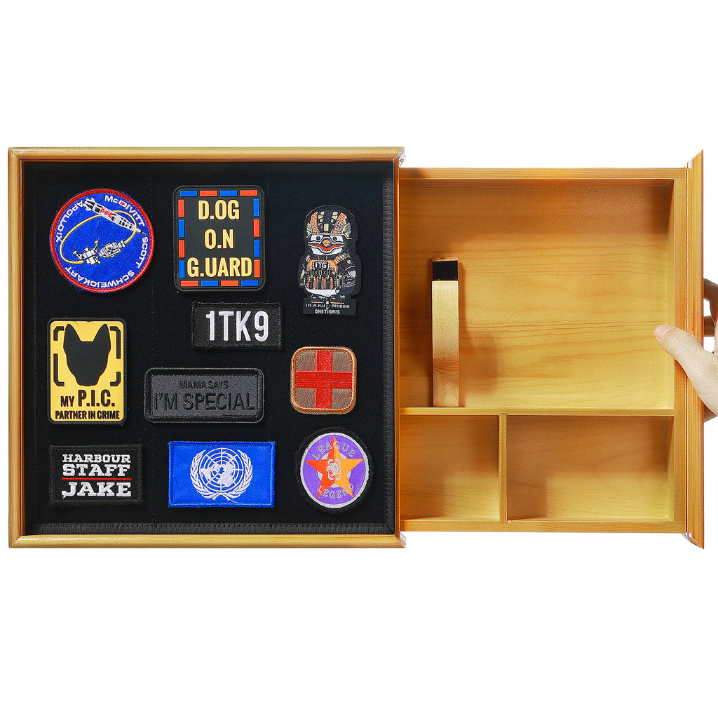 1TG Wooden Hidden Concealment Shelf 01 | Secret Storage with Photo Frame & Patch Display