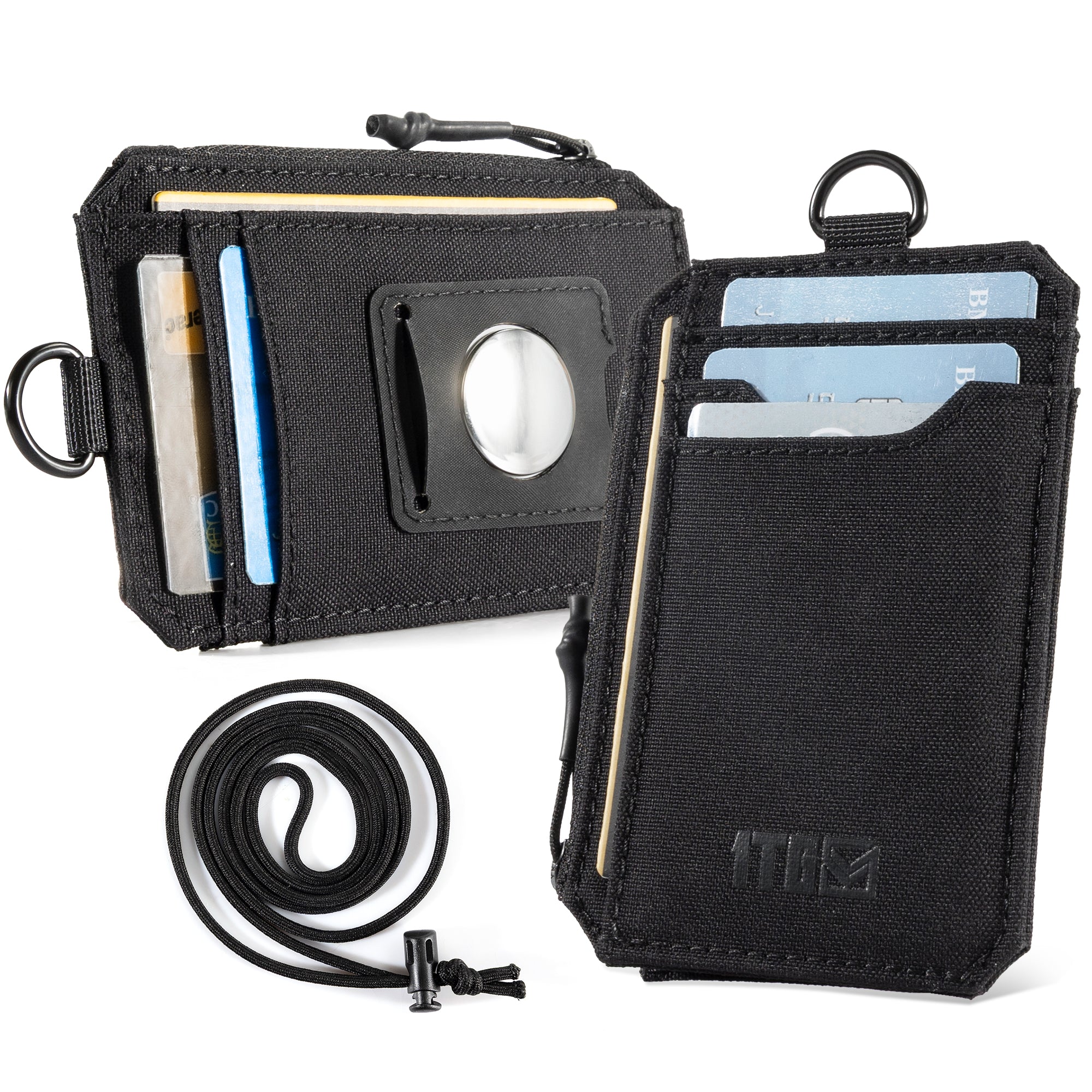 1TG Men's Slim Wallet | 500D Nylon, RFID Blocking & AirTag Slot