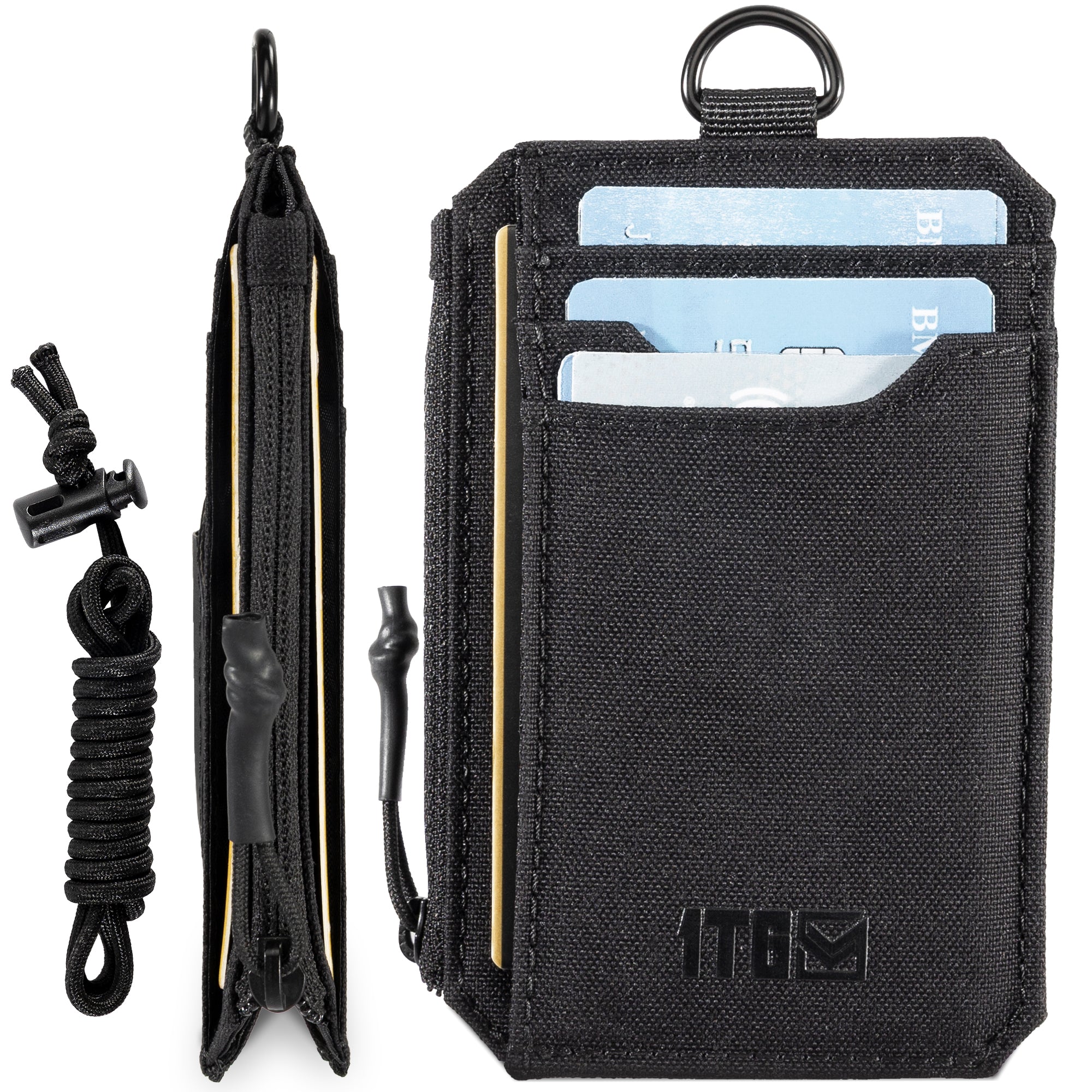 1TG Men's Slim Wallet | 500D Nylon, RFID Blocking & AirTag Slot