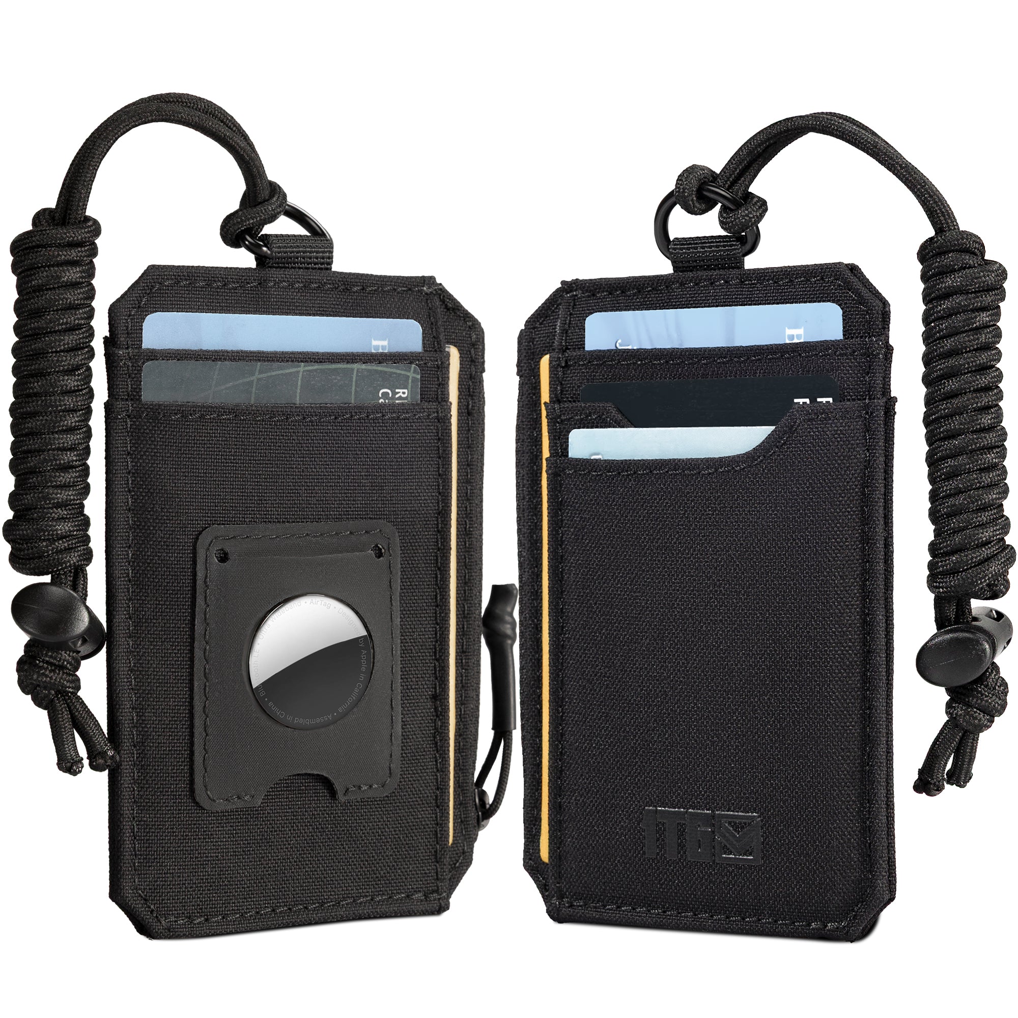 1TG Men's Slim Wallet | 500D Nylon, RFID Blocking & AirTag Slot