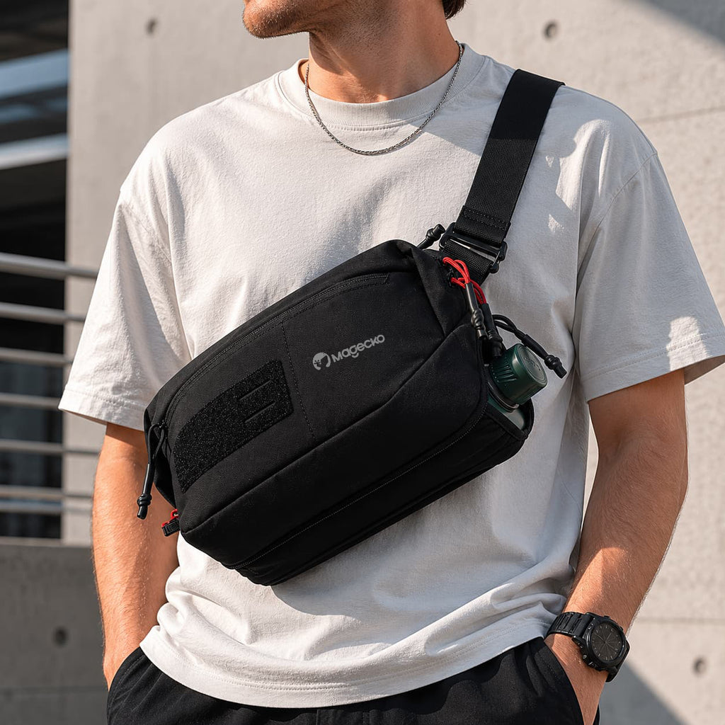 Magecko Magnetic Crossbody Bag B01 | Convertible 32oz Bottle Compartment