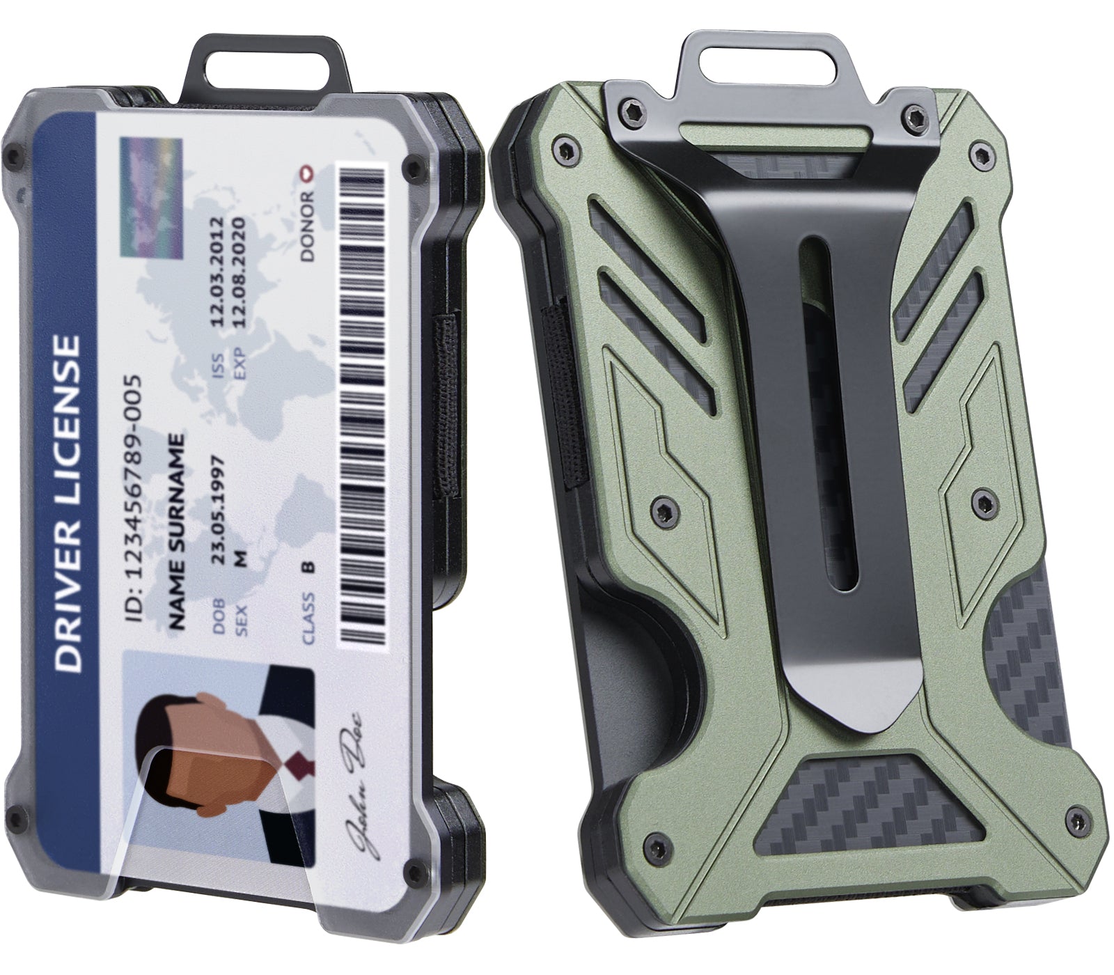 1TG Minimalist Slim Wallet 丨Easy Card Access,15-Card Capacity&RFID-Blocking