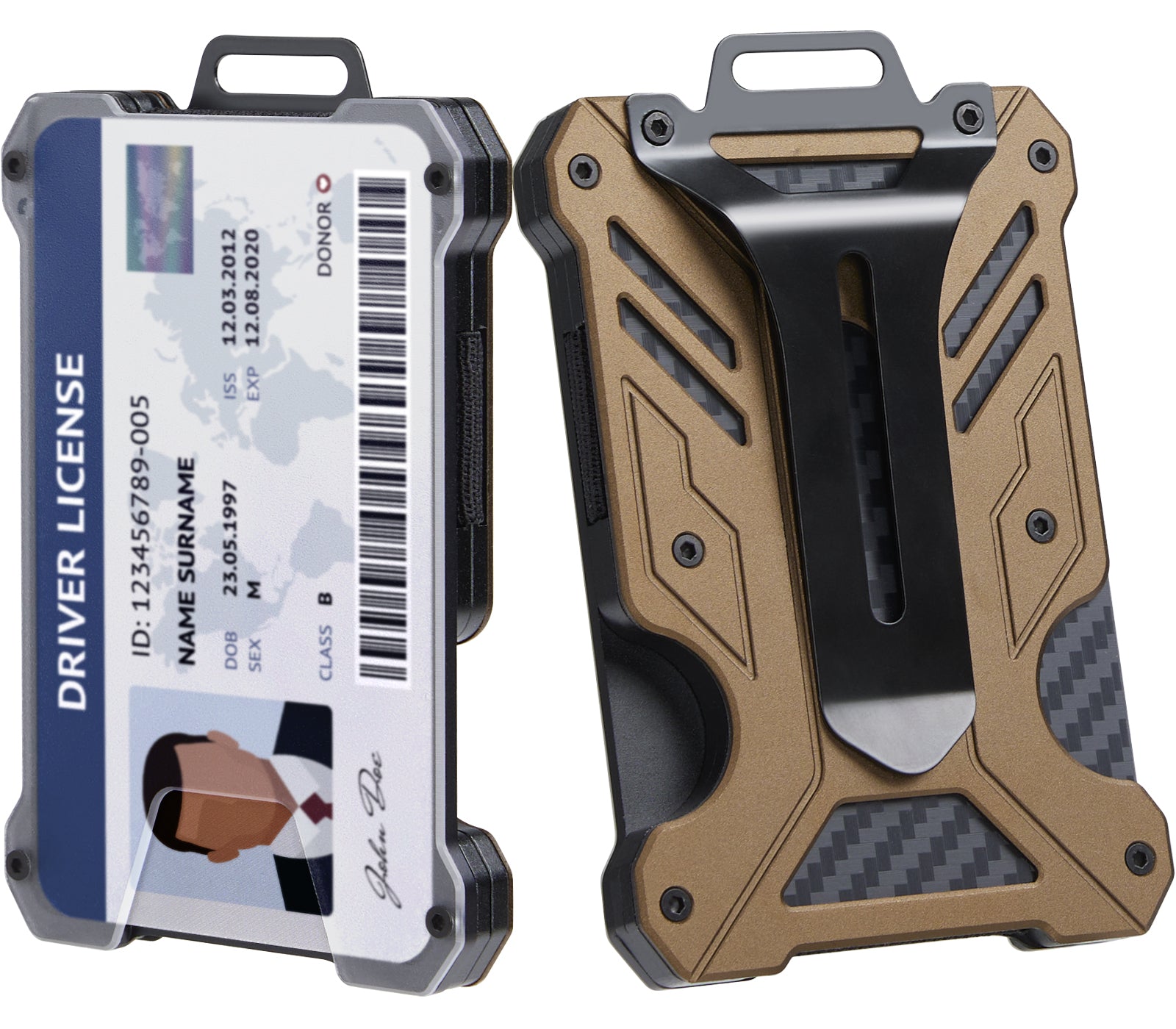 1TG Minimalist Slim Wallet 丨Easy Card Access,15-Card Capacity&RFID-Blocking