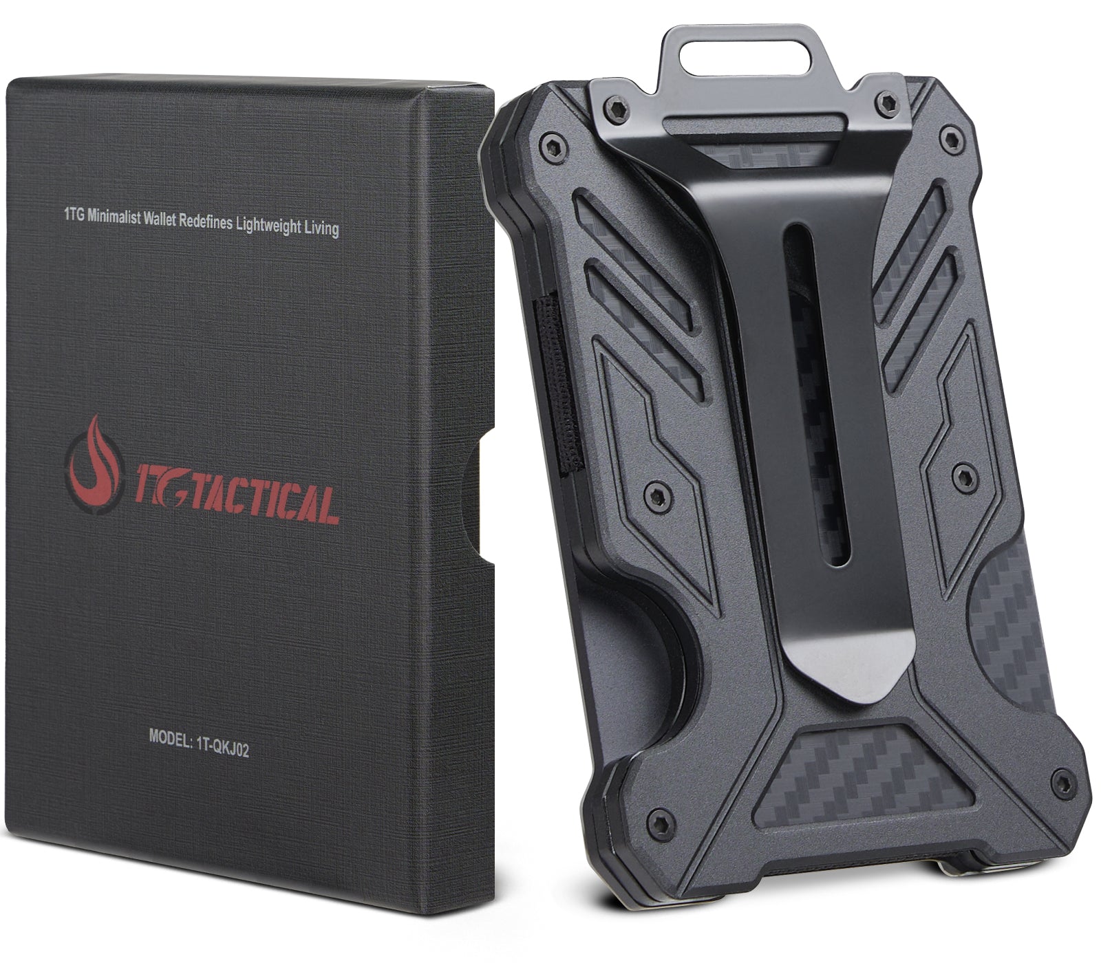 1TG Minimalist Slim Wallet 丨Easy Card Access,15-Card Capacity&RFID-Blocking