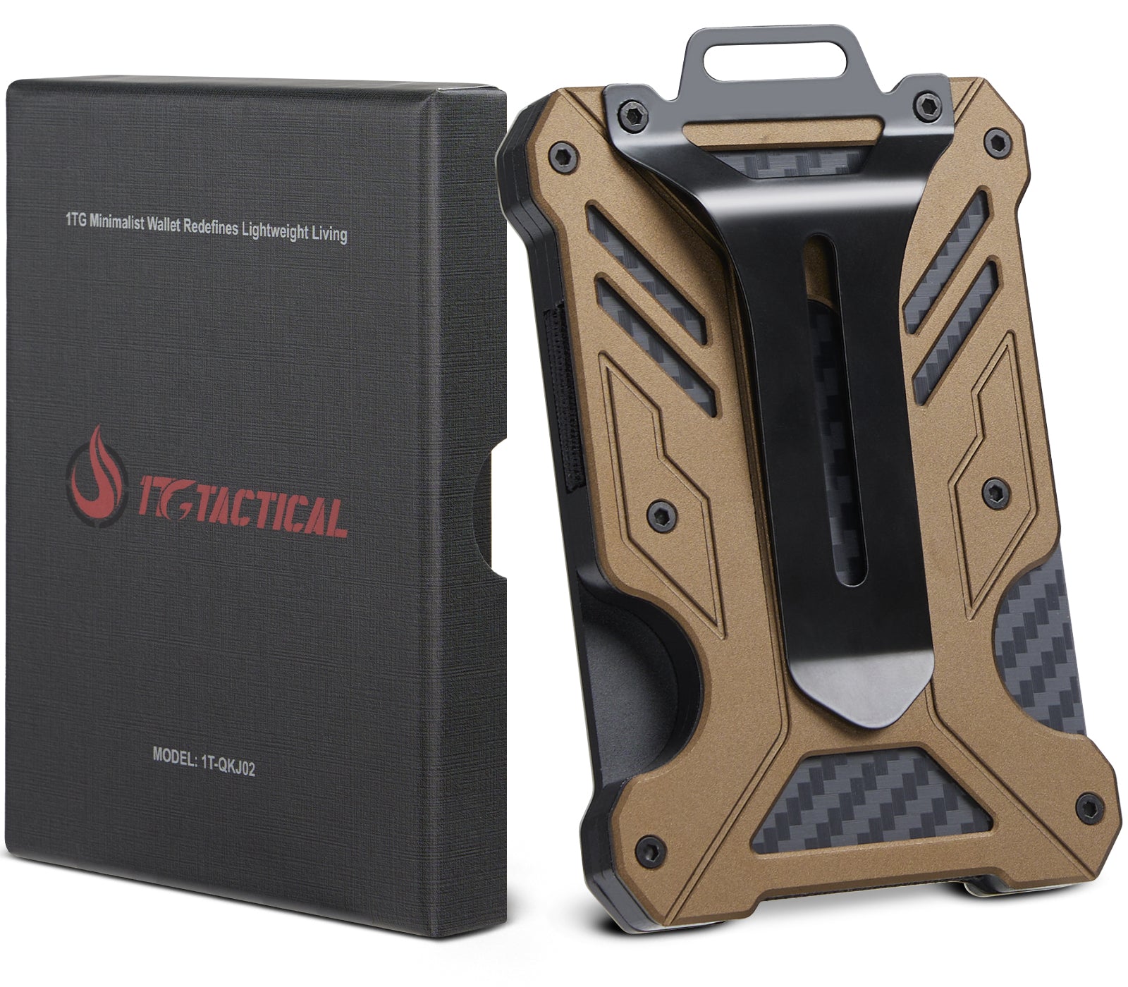 1TG Minimalist Slim Wallet 丨Easy Card Access,15-Card Capacity&RFID-Blocking