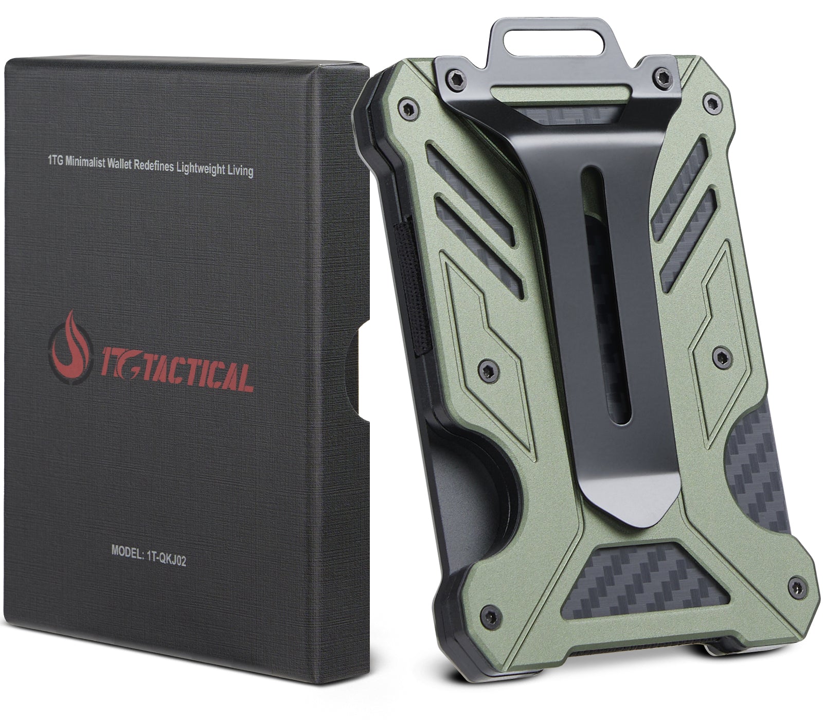 1TG Minimalist Slim Wallet 丨Easy Card Access,15-Card Capacity&RFID-Blocking