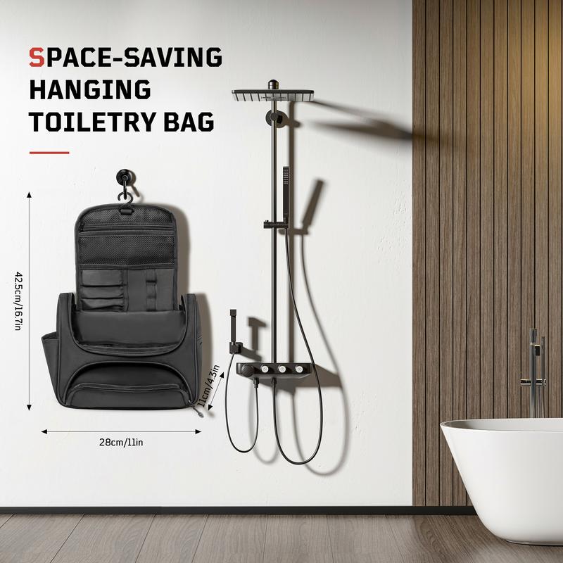 1TG Large Capacity Travel Toiletry Bag丨With Hanging Hook& Wet Pocket