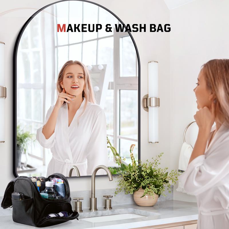 1TG Large Capacity Travel Toiletry Bag丨With Hanging Hook& Wet Pocket