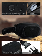1TG Unisex Waist Bag 02丨Convertible Waist Bag &  Adjustable waist 36.1"-52"