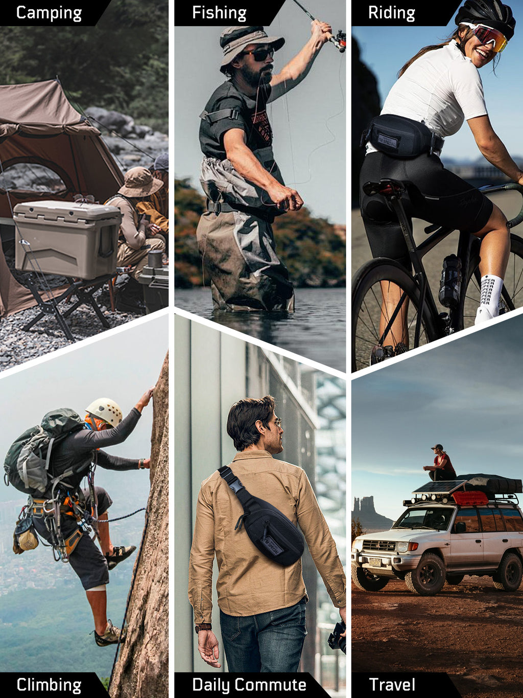 1TG Unisex Waist Bag 01 | MOLLE System & Adjustable waist 32"-47.2"
