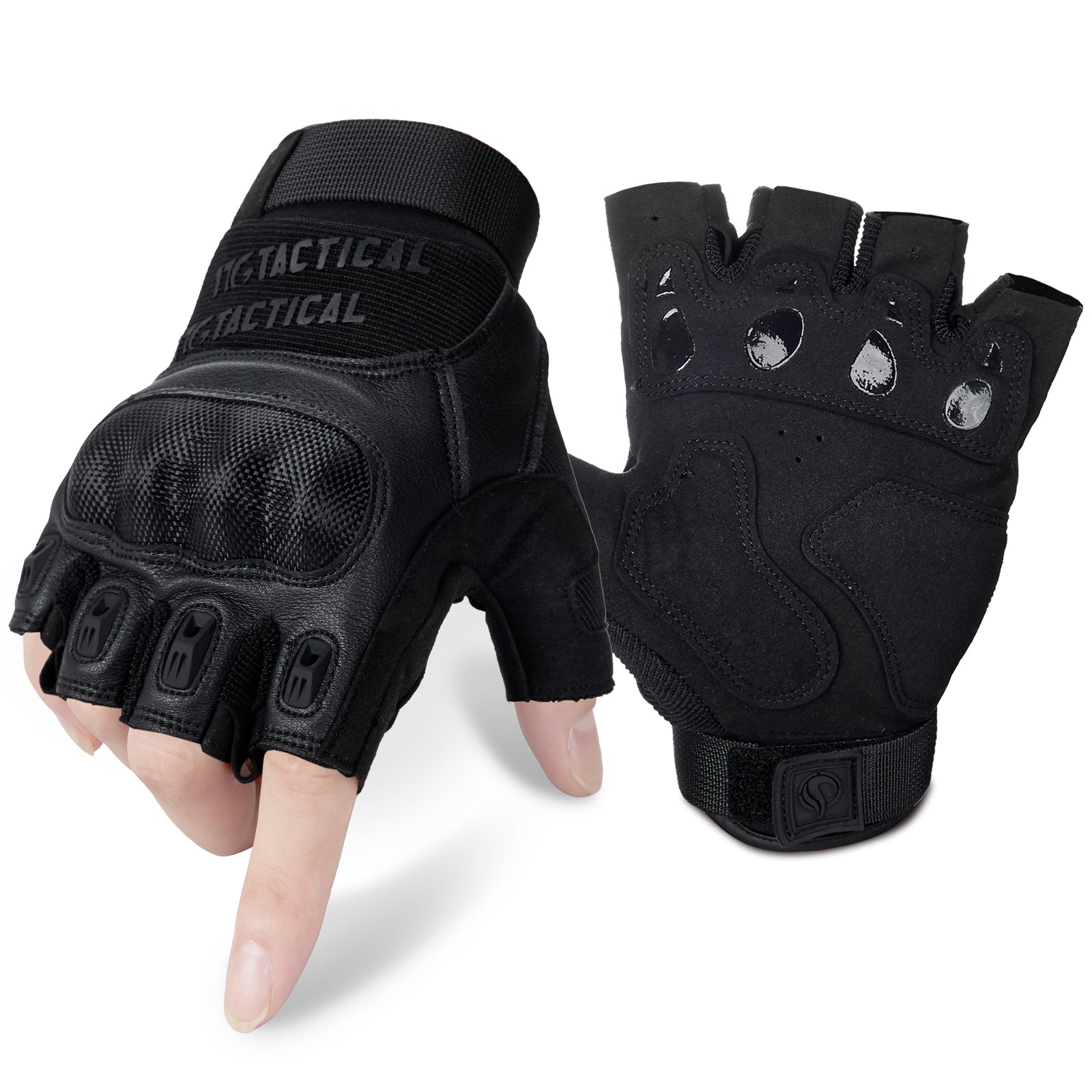1TG Breathable Fingerless Gloves 03丨Adjustable Wrist Opening, Shock Absorption & Quick Release