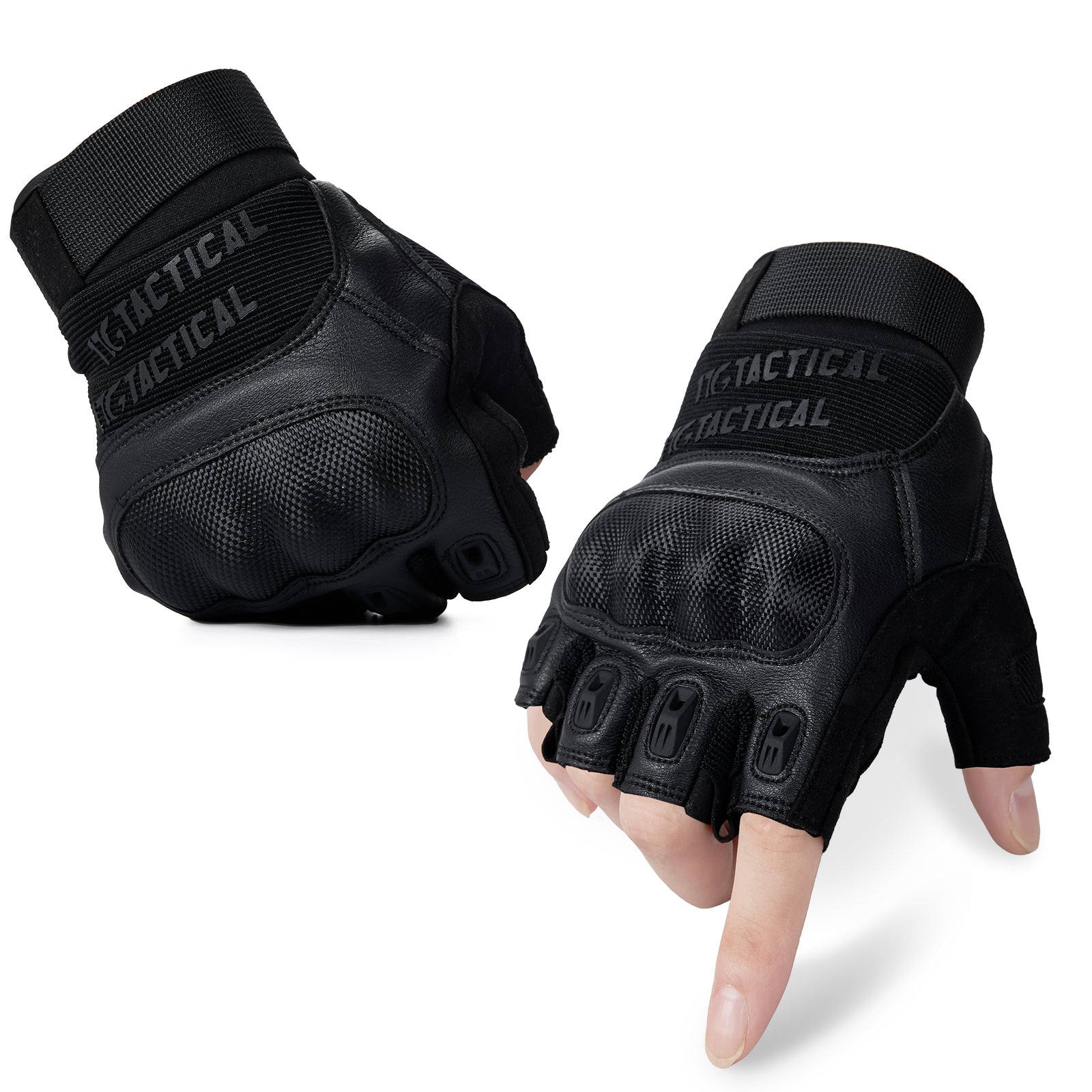 1TG Breathable Fingerless Gloves 03丨Adjustable Wrist Opening, Shock Absorption & Quick Release