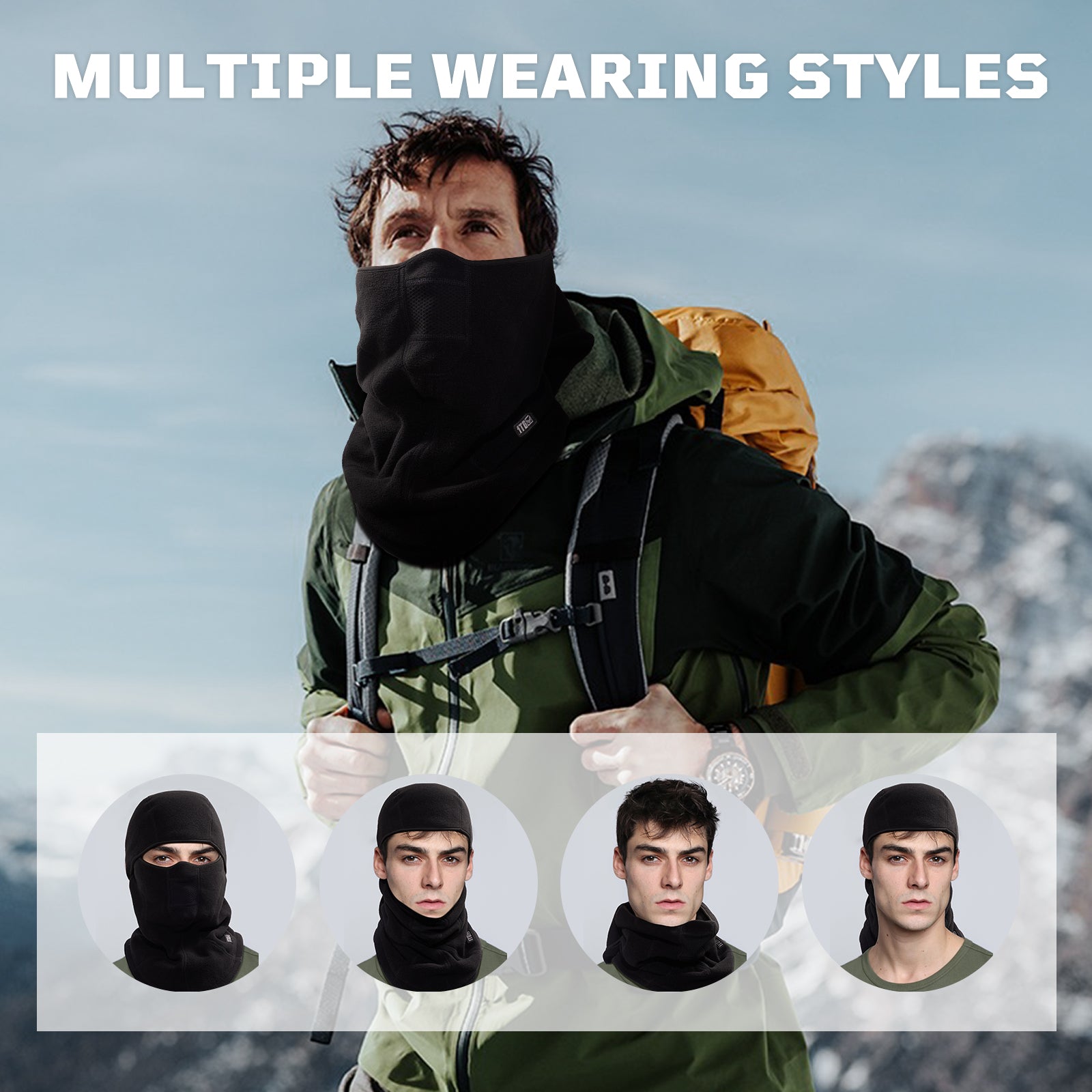 1TG Winter Fleece Balaclava Mask 03  丨Full Face Protection & Warmth