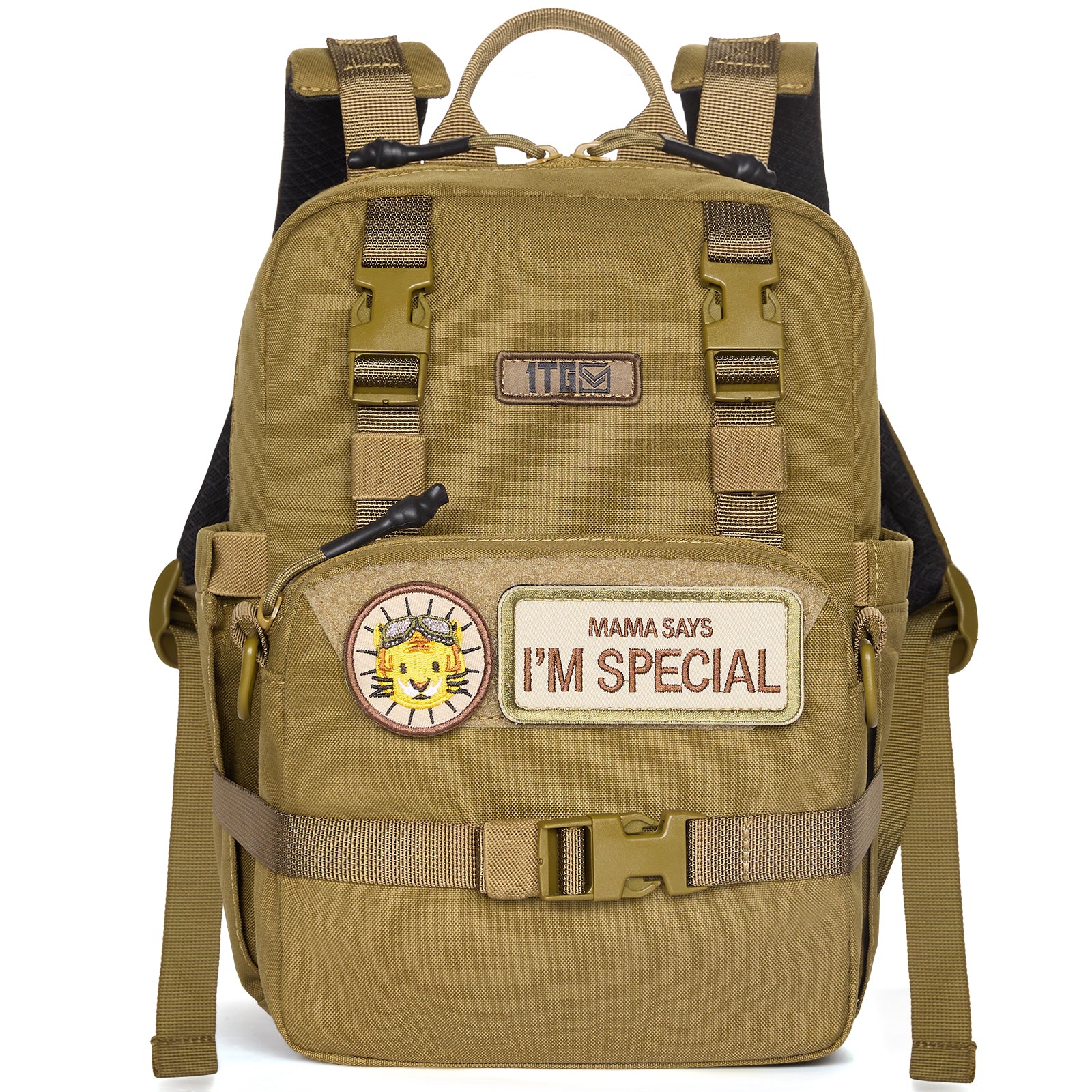 1TG Multi-Functional Kids Backpack 丨 with Patch&Modular Design (Ages 3-6)
