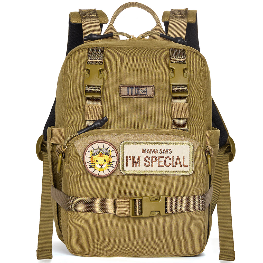 1TG Multi-Functional Kids Backpack 丨 with Patch&Modular Design (Ages 3-6)