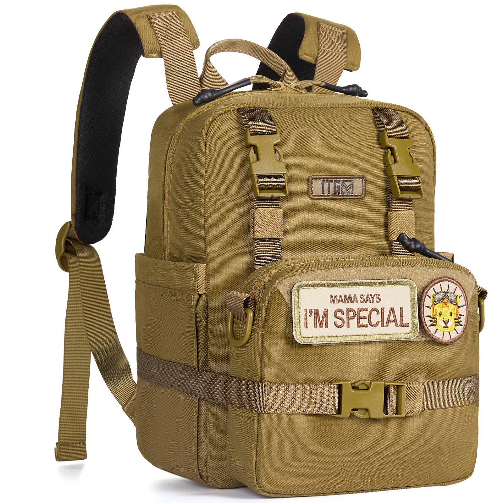 1TG Multi-Functional Kids Backpack 丨 with Patch&Modular Design (Ages 3-6)