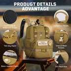1TG Multi-Functional Kids Backpack 丨 with Patch&Modular Design (Ages 3-6)