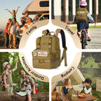 1TG Multi-Functional Kids Backpack 丨 with Patch&Modular Design (Ages 3-6)