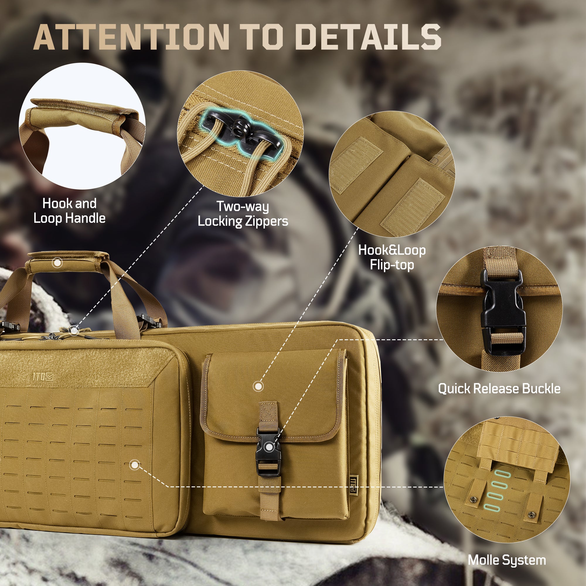 1TG Gun Case | Adjustable Dividers for Gear & Accessories