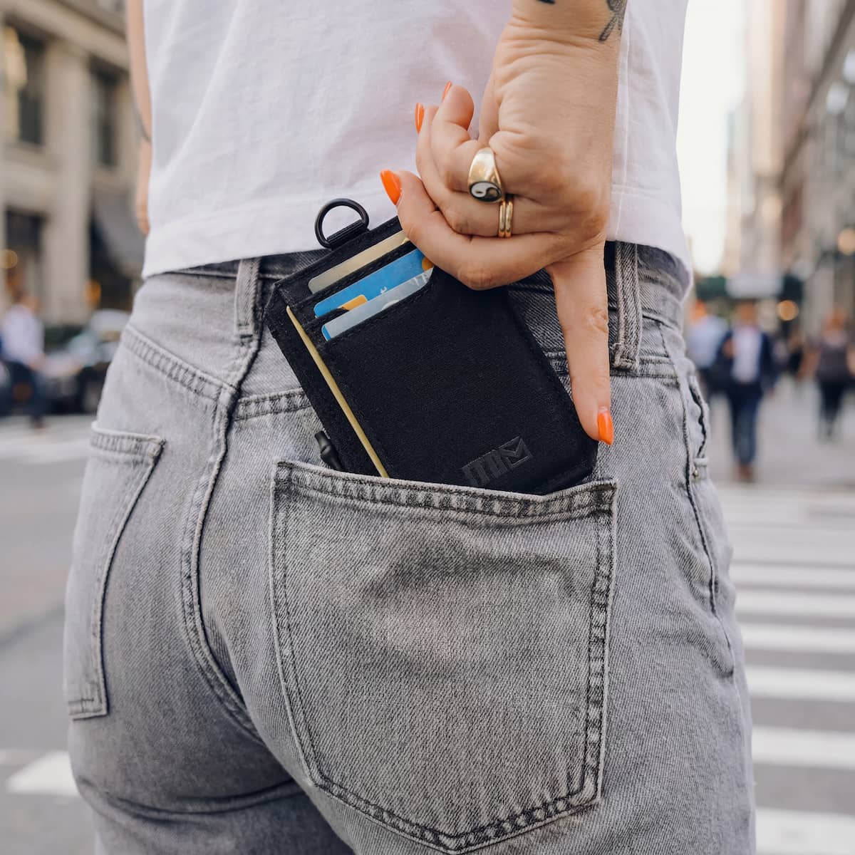 1TG Men's Slim Wallet | 500D Nylon, RFID Blocking & AirTag Slot（副本）