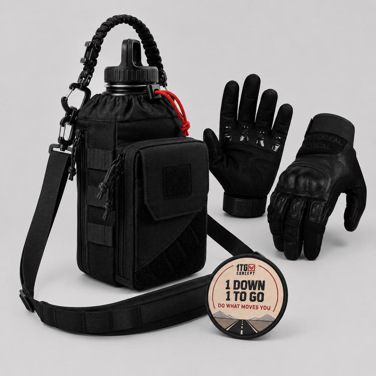 1TG Active Dad Gift Box | Magnetic Gym Water Bottle Bag + Riding Goggles + Badge