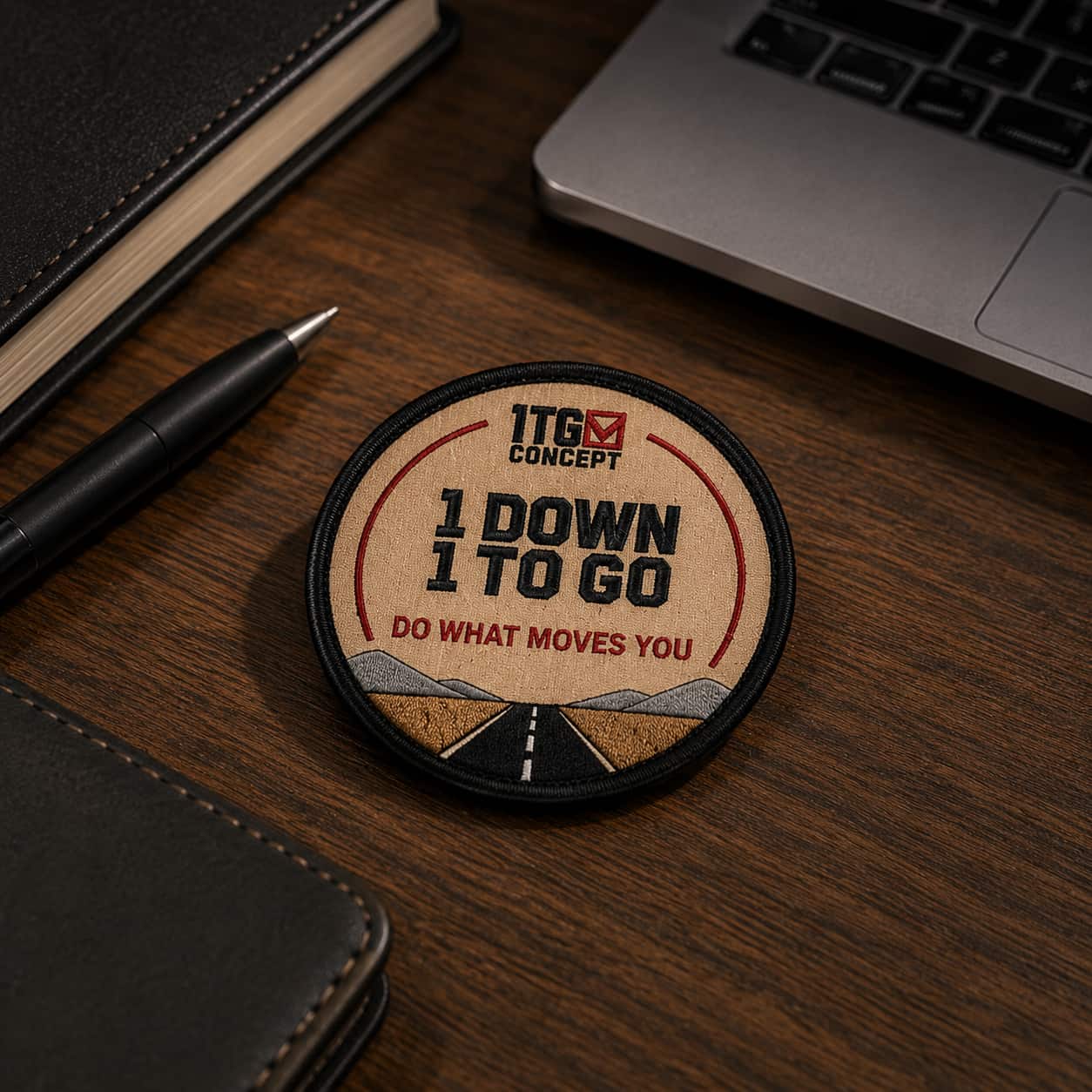 1 Down 1 To Go — Morale Patch | 1TG Concept