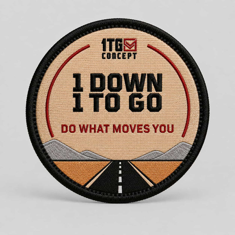1 Down 1 To Go — Morale Patch | 1TG Concept
