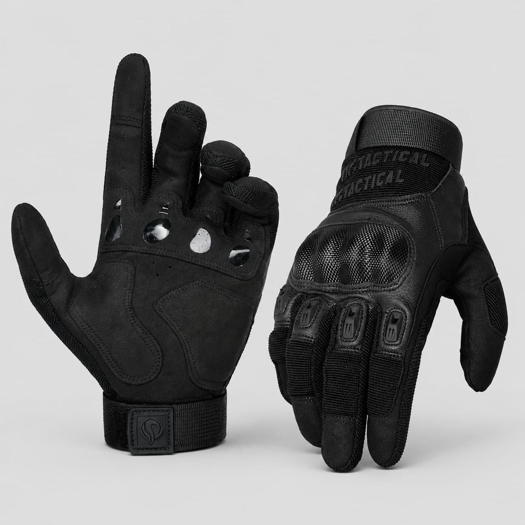 1TG Motorcycle Gloves 01 | Adjustable Wrist Opening, Touchscreen & PVC Protection