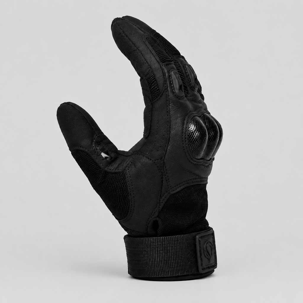 1TG Motorcycle Gloves 01 | Adjustable Wrist Opening, Touchscreen & PVC Protection