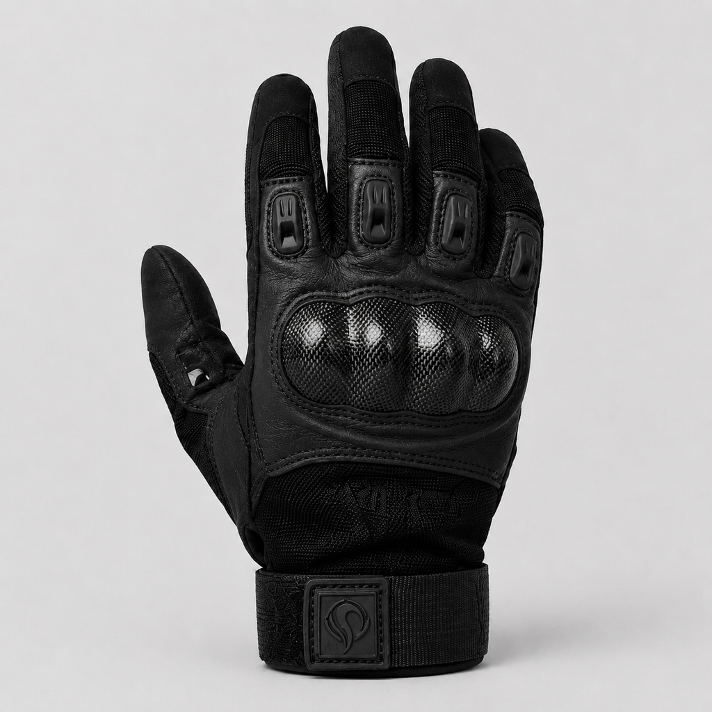 1TG Motorcycle Gloves 01 | Adjustable Wrist Opening, Touchscreen & PVC Protection